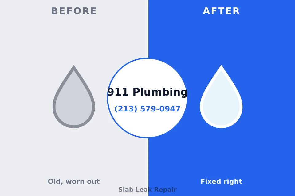 Before and after: plumbing repair Cedar Grove, FL